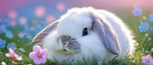 bunny on flower,angora rabbit,dwarf rabbit,european rabbit,white bunny,cottontail,angora,bunny,easter background,domestic rabbit,little bunny,spring background,springtime background,rainbow rabbit,flower background,lop eared,white rabbit,easter bunny,rabbit,lepus europaeus,Photography,Fashion Photography,Fashion Photography 16