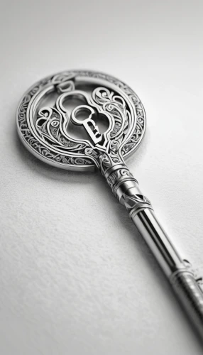 skeleton key,violin key,house key,ornate pocket watch,scepter,door key,caduceus,pocket watch,bookmark with flowers,metal embossing,scroll wallpaper,filigree,house keys,escutcheon,amulet,book mark,scabbard,scythe,cooking spoon,door knocker,Illustration,Black and White,Black and White 30