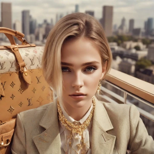 louis vuitton,lily-rose melody depp,businesswoman,handbag,city ​​portrait,business woman,model beauty,business girl,blonde woman,vogue,luxury accessories,blonde on the chair,yellow purse,blond girl,purse,vintage fashion,two face,mary-gold,business bag,vintage floral,Photography,Analog