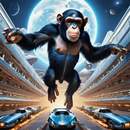 chimpanzee,great apes,monkey gang,chimp,gorilla,primate,monkey,the monkey,ape,monkeys band,king kong,primates,truck driver,kong,general motors,racing road,monkey family,monkeys,car racing,car race