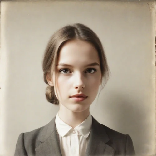vintage girl,lily-rose melody depp,vintage female portrait,portrait of a girl,mystical portrait of a girl,young woman,child portrait,lilian gish - female,girl portrait,young lady,eleven,vintage woman,katniss,vintage angel,girl in a historic way,daisy jazz isobel ridley,ambrotype,madeleine,portrait background,girl in a long,Photography,Polaroid