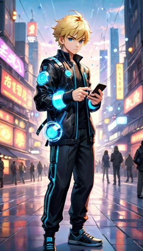 cyberpunk,cyber,game illustration,mobile gaming,android game,mobile game,cyber glasses,blonde sits and reads the newspaper,yang,cool blonde,background image,cg artwork,sci fiction illustration,kid hero,cyberspace,hero academy,phone icon,mobile video game vector background,android,cartoon ninja,Anime,Anime,Cartoon