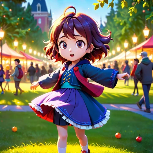 acerola,girl picking apples,cute cartoon character,french digital background,japanese sakura background,sakura background,doll's festival,festival,acerola family,nora,cg artwork,great cherry,little girl with balloons,azuki bean,little red riding hood,vanessa (butterfly),flying girl,princess anna,apple orchard,anime japanese clothing,Anime,Anime,Cartoon