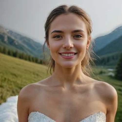 girl in white dress,wedding dress,blonde in wedding dress,eurasian,bridal dress,wedding dresses,bridal veil,kyrgyzstan,bridal,wedding photo,strapless dress,natural cosmetic,wedding gown,beautiful young woman,beautiful girl with flowers,kyrgyz,pretty young woman,klyuchevskaya sopka,beautiful face,a girl's smile,Outdoor,Mountain Peak