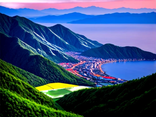 tateyama,sochi,japanese alps,hokkaido,japan landscape,shimane peninsula,japanese mountains,lake baikal,beautiful japan,mountainous landscape,shirakawa-go,baikal lake,the chubu sangaku national park,yakushima,lavaux,taiwan,bukhansan,transfagarasan,slovenia,baikal,Illustration,Japanese style,Japanese Style 09