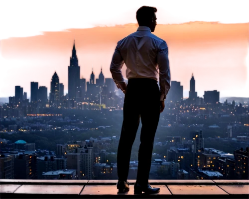 white-collar worker,silhouette of man,man silhouette,black businessman,ceo,above the city,top of the rock,businessman,standing man,establishing a business,stock exchange broker,manhattan skyline,manhattan,tall man,at the top,african businessman,stock broker,business angel,tall buildings,city ​​portrait,Illustration,Realistic Fantasy,Realistic Fantasy 02
