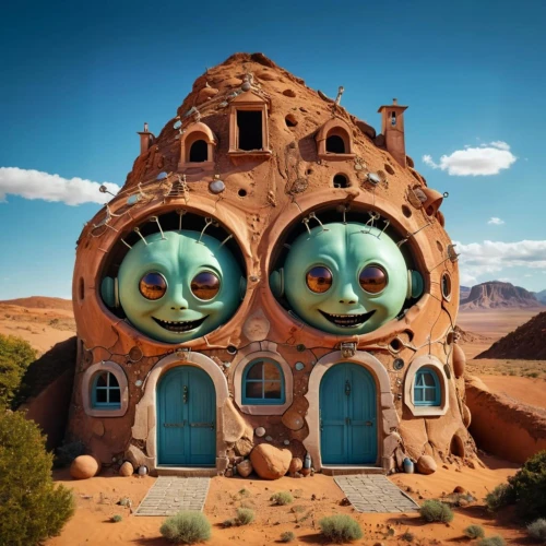 roof domes,crispy house,bed and breakfast,syringe house,house for rent,pigeon house,ancient house,clay house,airbnb,alien planet,mobile home,alien world,luxury real estate,göreme,wild west hotel,alien invasion,area 51,large home,mud village,homeownership