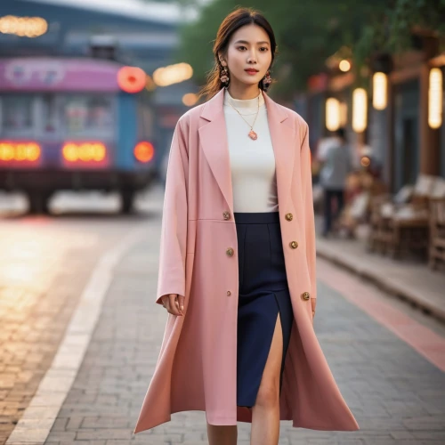 long coat,women fashion,overcoat,coat,fashion street,menswear for women,coat color,woman in menswear,trench coat,women clothes,street fashion,fashionista,dusky pink,phuquy,dark pink in colour,bolero jacket,fashionable girl,old coat,summer coat,korean,Photography,General,Commercial