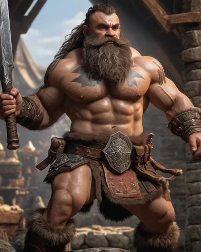 barbarian,dwarf sundheim,dane axe,viking,orc,hercules,dwarf cookin,grog,dwarf,bordafjordur,raider,greyskull,warlord,strongman,male character,muscular build,dwarves,muscular,nordic bear,norse,Photography,General,Natural