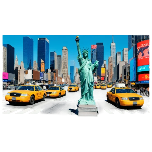 new york taxi,usa landmarks,liberty statue,liberty enlightening the world,new york,taxicabs,the statue of liberty,statue of liberty,newyork,big apple,new york city,lady liberty,liberty,american sportscar,ny,american car,taxi cab,background vector,queen of liberty,cabs,Illustration,Retro,Retro 16