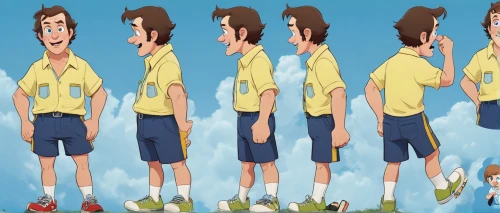 dipper,animated cartoon,sports uniform,lupin,a uniform,tennis coach,anime cartoon,school uniform,character animation,uniforms,main character,polo shirts,clones,lance,polo shirt,loss,baseball coach,animation,male poses for drawing,torekba,Unique,Design,Character Design