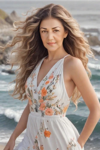 beach background,celtic woman,social,floral background,kajal aggarwal,hula,rock beauty,romantic look,floral dress,portrait background,flower background,photographic background,white floral background,celtic queen,beautiful girl with flowers,malibu,spring background,georgine,beautiful young woman,maria,Photography,Realistic