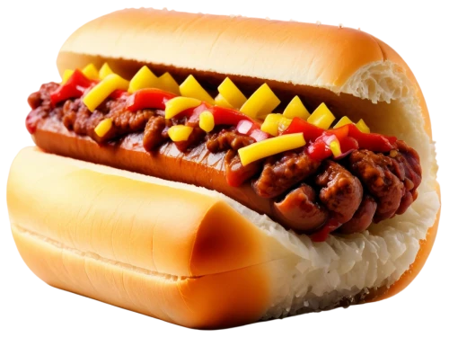 chili dog,hot dog bun,chicago-style hot dog,hot dog,wiener melange,hotdog,coney island hot dog,bratwurst,sausage bread,scotty dogs,sausage bun,cheesesteak,choripán,bánh bao,knackwurst,frikandel,bockwurst,pungsan dog,bánh xèo,ground meat,Illustration,Black and White,Black and White 12