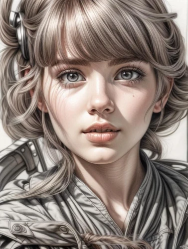 fantasy portrait,girl portrait,digital painting,girl drawing,world digital painting,fairy tale character,gray color,illustrator,mystical portrait of a girl,child girl,digital art,silver,little girl in wind,portrait of a girl,digital artwork,pencil color,child portrait,angelica,monoline art,cinnamon girl