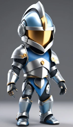 minibot,knight armor,3d model,bot,steel man,metal figure,3d figure,3d man,knight,kryptarum-the bumble bee,armored,dark blue and gold,paladin,robot,3d rendered,armour,armor,cinema 4d,game figure,bolt-004,Unique,3D,3D Character