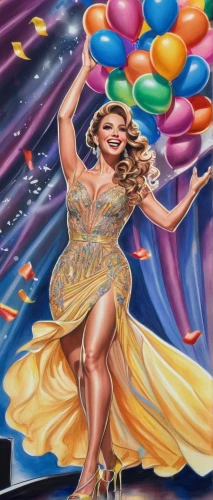 mariah carey,chalk drawing,artistic roller skating,little girl with balloons,harmonia macrocosmica,playmat,oil painting on canvas,rainbow color balloons,carnival,ballooning,art painting,belly painting,baton twirling,dance with canvases,oil on canvas,balloons mylar,pride parade,neon carnival brasil,fabric painting,star balloons,Conceptual Art,Daily,Daily 17