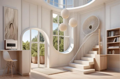 circular staircase,winding staircase,spiral staircase,bookshelves,bookcase,staircase,spiral stairs,room divider,modern room,interior design,canopy bed,art nouveau design,outside staircase,bookshelf,sky apartment,archidaily,penthouse apartment,interior modern design,jewelry（architecture）,modern decor