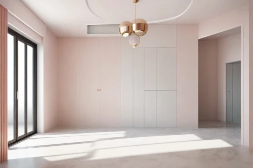 hallway space,an apartment,apartment,light pink,home interior,modern decor,room divider,contemporary decor,structural plaster,modern room,wall plaster,neutral color,gold-pink earthy colors,bedroom,daylighting,laundry room,thermal insulation,danish room,drywall,shared apartment