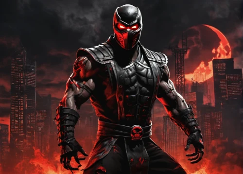 red hood,dead pool,daredevil,deadpool,crossbones,bane,spawn,masked man,black warrior,male mask killer,darth talon,assassin,blood hound,with the mask,mobile video game vector background,red lantern,corvin,wall,android game,blade,Art,Artistic Painting,Artistic Painting 44