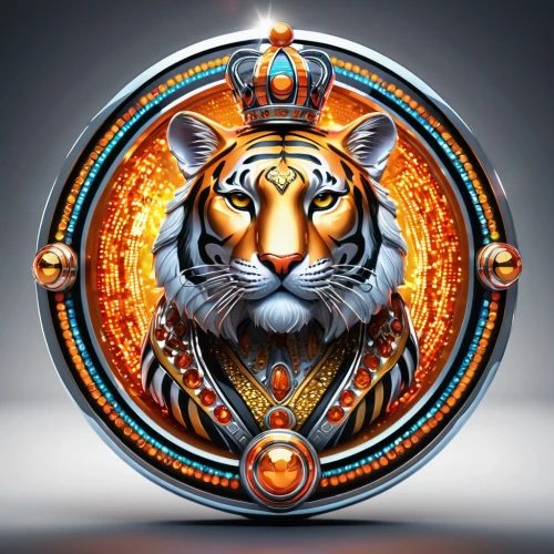 royal tiger,car badge,lion,type royal tiger,panthera leo,download icon,kr badge,lion number,forest king lion,zodiac sign leo,tiger,icon magnifying,lion white,two lion,apple icon,tiger png,skeezy lion,rs badge,r badge,heraldic animal,Illustration,Realistic Fantasy,Realistic Fantasy 38