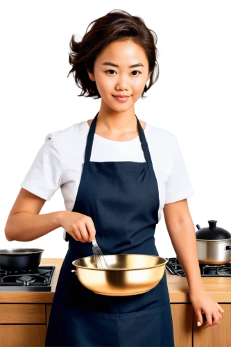 cookware and bakeware,copper cookware,cooktop,cooking show,food preparation,girl in the kitchen,chef,cooking book cover,food and cooking,sauté pan,cooking utensils,ceramic hob,asian cuisine,pan frying,korean chinese cuisine,saucepan,cooking oil,sesame oil,baking equipments,asian woman,Illustration,Japanese style,Japanese Style 15