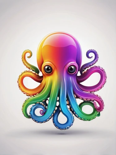 octopus vector graphic,fun octopus,octopus,cephalopod,pink octopus,cephalopods,octopus tentacles,silver octopus,squid rings,colorful bleter,calamari,cinema 4d,polyp,tentacles,colorful spiral,squid,kraken,cnidaria,spore,gradient effect,Art,Classical Oil Painting,Classical Oil Painting 10