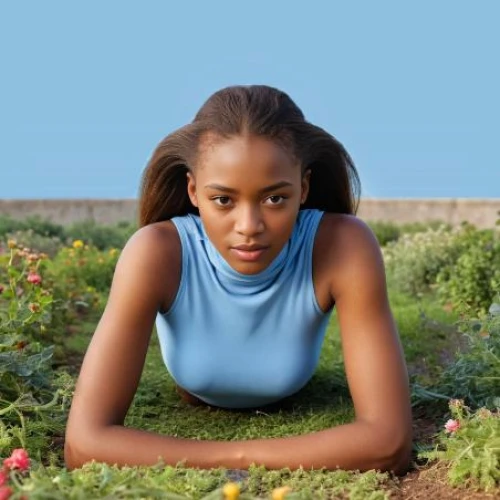 girl in flowers,girl in the garden,beautiful girl with flowers,flowerbed,farm girl,flower bed,gardening,girl picking flowers,gardener,flower girl,ethiopian girl,jasmine bush,to flourish,flowerbox,picking flowers,african woman,glean,plant bed,young woman,perennial plants,Female,West Africans,Updo,Youth & Middle-aged,M,Surprised,Sleek Turtleneck Dress,Outdoor,Garden