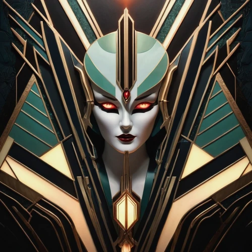 art deco woman,transistor,priestess,goddess of justice,art deco,sorceress,symetra,the enchantress,queen of the night,crown render,cleopatra,star mother,emperor,wild emperor,cassiopeia,lotus png,art deco ornament,alien warrior,fantasy portrait,lotus art drawing,Illustration,Vector,Vector 18