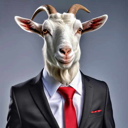 anglo-nubian goat,billy goat,domestic goat,ceo,bale,goat meat,white-collar worker,businessperson,businessman,ewe,goatflower,male sheep,wolf in sheep's clothing,black businessman,barack obama,african businessman,politician,feral goat,an investor,ovis gmelini aries,Photography,General,Realistic