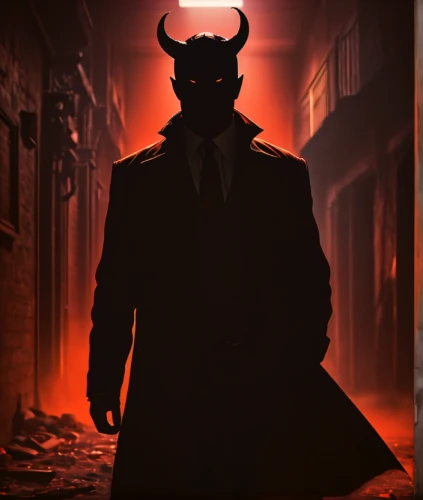 devil,the devil,lucifer,minotaur,devil wall,halloween poster,krampus,demon,with the mask,daemon,male mask killer,devils,hellboy,horned,fire devil,evil,satan,dark suit,villain,twitch icon,Illustration,American Style,American Style 06