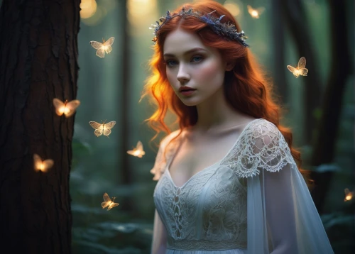 faery,faerie,fairy queen,mystical portrait of a girl,enchanted,fairy forest,fairy tale,fairy tales,enchanted forest,fireflies,fairy,enchanting,fairytales,fairy lights,a fairy tale,fairy tale character,fairytale,fairy dust,fairy lanterns,little girl fairy,Illustration,Realistic Fantasy,Realistic Fantasy 18