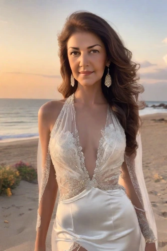 kajal aggarwal,beach background,kajal,celtic woman,aditi rao hydari,white dress,girl in white dress,wedding dress,romantic look,aphrodite,bridal dress,wedding gown,malibu,beautiful woman,white beauty,white winter dress,beautiful beach,indian celebrity,wedding dresses,plus-size model,Photography,Realistic