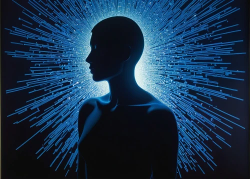 dr. manhattan,mind-body,inner light,aura,electro,vipassana,kundalini,consciousness,enlightenment,buddha,chakras,transcendence,connectedness,bodhisattva,self hypnosis,astral traveler,chakra,silhouette of man,the human body,spirit network,Illustration,Abstract Fantasy,Abstract Fantasy 20