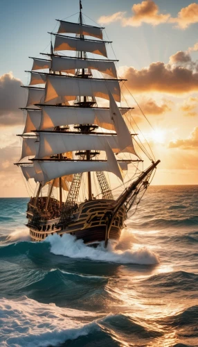 sea sailing ship,sail ship,tall ship,sailing ship,tallship,full-rigged ship,three masted sailing ship,sailing vessel,galleon ship,sailing ships,sail boat,sailing,pirate ship,old wooden boat at sunrise,sailing boat,sailing-boat,galleon,east indiaman,barquentine,training ship,Photography,General,Realistic