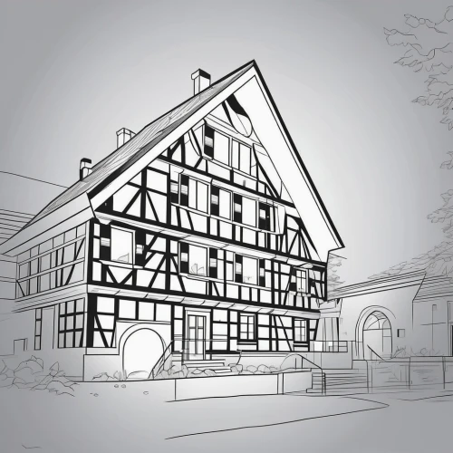 house drawing,houses clipart,half-timbered house,house hevelius,half-timbered,school design,half-timbered houses,wooden facade,exzenterhaus,kirrarchitecture,danish house,townhouses,dürer house,facade painting,chilehaus,timber house,half timbered,printing house,chancellery,baroque building,Design Sketch,Design Sketch,Outline