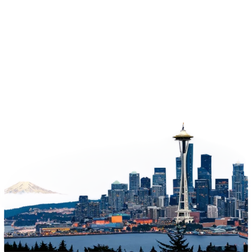 space needle,seattle,queen anne,vancouver,spruce needle,the needle,portland,tantalus,tall buildings,skyline,rainier,washington,travel poster,douglas fir,pano,usa landmarks,background vector,snow-capped,washington state,west coast,Photography,General,Commercial