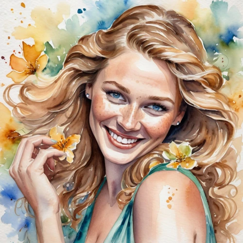 flower painting,watercolor painting,photo painting,watercolor women accessory,girl in flowers,watercolor pencils,watercolor paint,beautiful girl with flowers,art painting,flower art,oil painting,romantic portrait,watercolor,custom portrait,colour pencils,oil painting on canvas,portrait background,flower illustrative,portrait of christi,painting,Illustration,Paper based,Paper Based 24