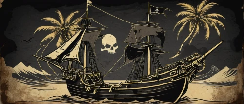 galleon ship,pirate ship,galleon,caravel,friendship sloop,pirate treasure,nautical banner,pirate flag,jolly roger,sail ship,east indiaman,sloop-of-war,sailing ship,full-rigged ship,pirates,longship,pirate,sea sailing ship,victory ship,tallship,Illustration,Black and White,Black and White 23