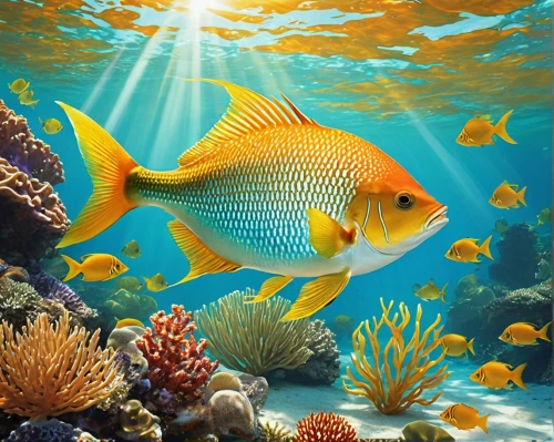 coral reef fish,golden angelfish,underwater background,underwater fish,aquarium decor,ornamental fish,marine fish,beautiful fish,aquarium lighting,aquarium fish,sea life underwater,coral fish,aquarium fish feed,sea animals,lemon surgeonfish,fish in water,cichlid,tropical fish,marine animal,yellow fish,Illustration,Abstract Fantasy,Abstract Fantasy 10