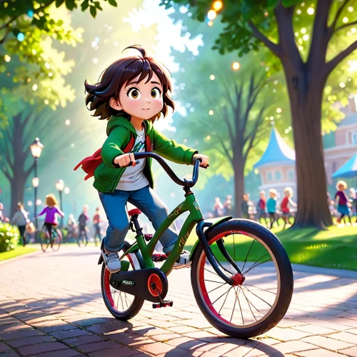 bike kids,biking,bicycle,bicycle riding,bicycle ride,bicycling,kids illustration,cycling,cute cartoon image,bike riding,bike,bike ride,city bike,child in park,cute cartoon character,bicycles,racing bicycle,training wheels,bicycle part,e bike,Anime,Anime,Cartoon