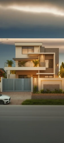 modern house,3d rendering,residential house,mid century house,render,dunes house,modern architecture,landscape design sydney,contemporary,suburban,rendering,residential,two story house,landscape designers sydney,large home,house shape,house trailer,residence,garage door,house front,Photography,General,Realistic