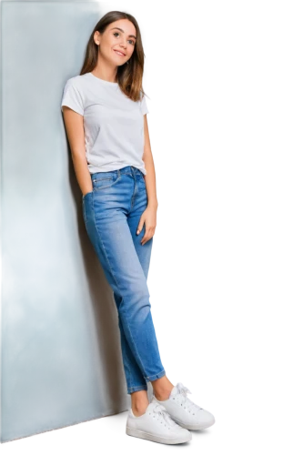 girl on a white background,jeans background,girl in t-shirt,portrait background,women clothes,women's clothing,menswear for women,girl in a long,girl sitting,female model,teen,girl with cereal bowl,girl with speech bubble,ladies clothes,wall,transparent background,photographic background,long-sleeved t-shirt,relaxed young girl,jeans,Art,Classical Oil Painting,Classical Oil Painting 39