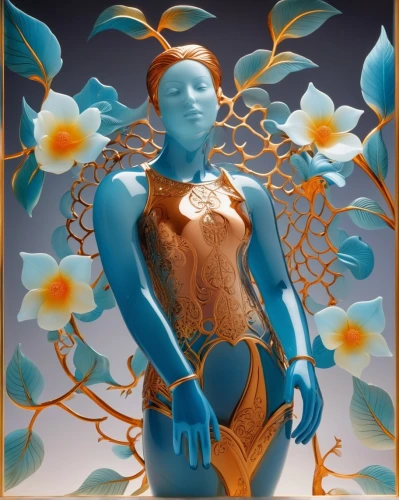 yogananda,bodypainting,decorative figure,hare krishna,bodhisattva,art deco woman,om,majorelle blue,blue petals,lotus with hands,art nouveau,somtum,yogananda guru,body painting,flowers png,theravada buddhism,buddha,budha,avatar,sacred lotus,Photography,General,Realistic