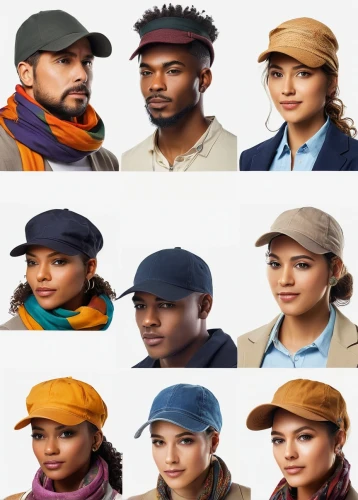 men's hats,workers,vector people,employees,diversity,young people,diverse,chef hats,workforce,people characters,group of people,turban,hats,multi-racial,headwear,the hat-female,seven citizens of the country,hat manufacture,labour market,blue-collar worker,Conceptual Art,Sci-Fi,Sci-Fi 20