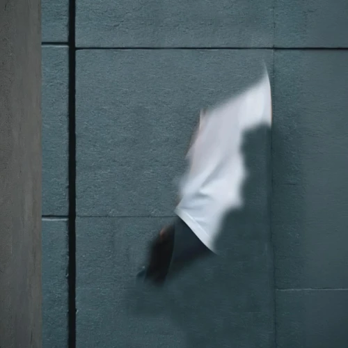 flip (acrobatic),partition,falling,ghost background,the girl is lying on the floor,vertigo,a curtain,ghost,the ghost,pierrot,white coat,escape,épée,descend,linen,fabric,throwing knife,white silk,arrival,ghosts