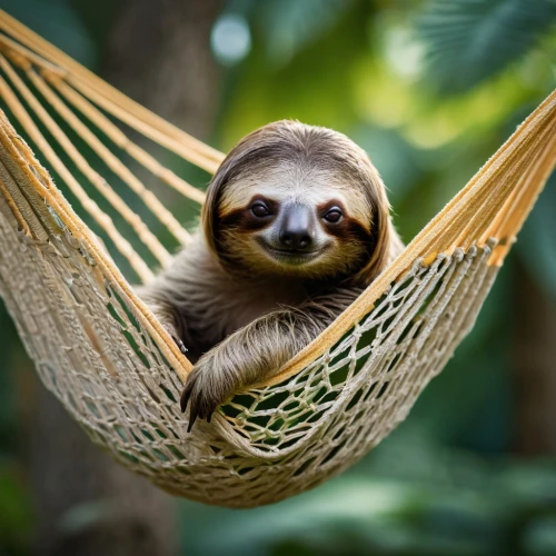 pygmy sloth,hammocks,hammock,tree sloth,three-toed sloth,two-toed sloth,sloth,hanging panda,hanging chair,slothbear,slow loris,tree swing,deckchair,hanging swing,just hang out,bamboo curtain,swinging,nesting,mustelid,lazing around,Photography,General,Fantasy