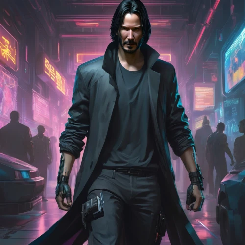 cyberpunk,cg artwork,sci fiction illustration,renegade,john doe,game art,matrix,game illustration,thane,pedestrian,world digital painting,enforcer,cyborg,cybernetics,concept art,assassin,bodhi,infiltrator,matrix code,blade,Conceptual Art,Fantasy,Fantasy 01