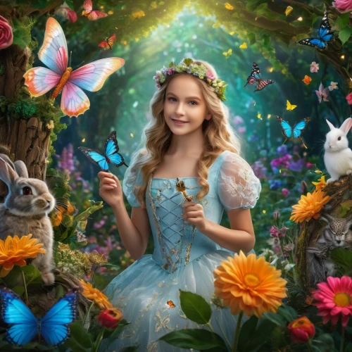fairy world,fantasy picture,little girl fairy,faerie,child fairy,children's fairy tale,fairy tale character,faery,fairy,alice in wonderland,fairy forest,cinderella,fae,fairy queen,rosa 'the fairy,flower fairy,garden fairy,3d fantasy,fantasy portrait,children's background,Photography,General,Fantasy
