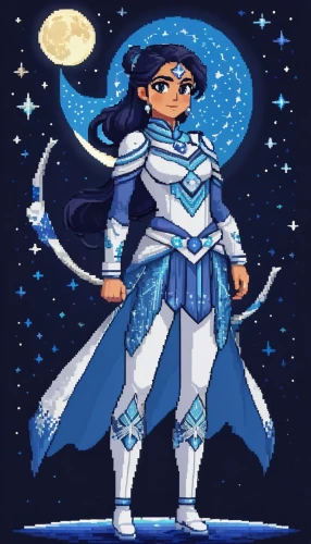 lunar,artemis,winterblueher,star mother,knight star,moon and star background,astral traveler,violinist violinist of the moon,luna,star illustration,ice queen,pixel art,aquarius,the snow queen,water-the sword lily,andromeda,aurora,herfstanemoon,zodiac sign libra,aesulapian staff,Unique,Pixel,Pixel 01