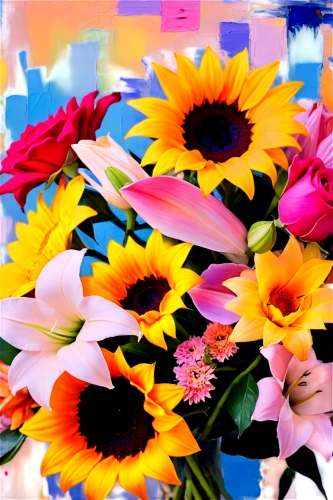 flowers png,flower background,flowers in basket,colorful flowers,floral greeting card,flower bouquet,sunflowers in vase,paper flower background,artificial flowers,gerbera daisies,bright flowers,flower mix,flower arrangement lying,abstract flowers,splendor of flowers,flower illustrative,flower painting,flowers in wheel barrel,cut flowers,floral composition,Conceptual Art,Oil color,Oil Color 20